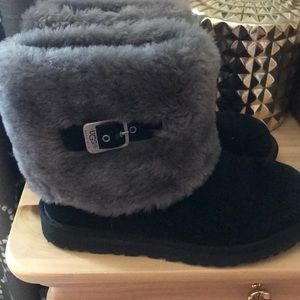 Ugg Australia Black and Grey Boots